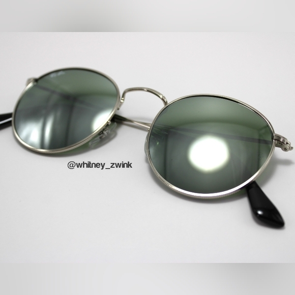 Model Display RayBan Round Metal Silver RB3447 50 Mirror main image 16
